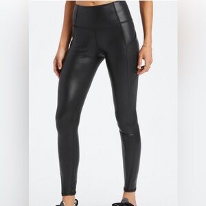 Fabletics Black High Waisted Foil Legging